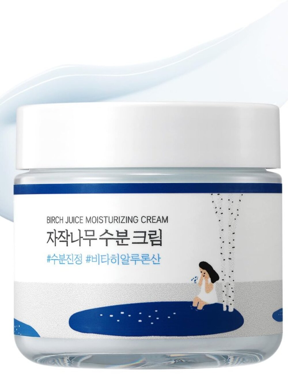 ROUND LAB Birch Juice Moisturizing Cream 2.7 Fl Oz, 48-Hour Deep Hydrating
